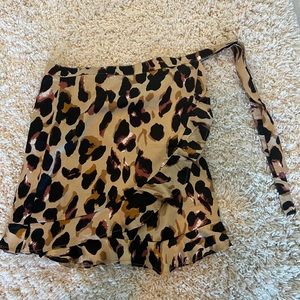 Nasty Gal Leapord Skirt